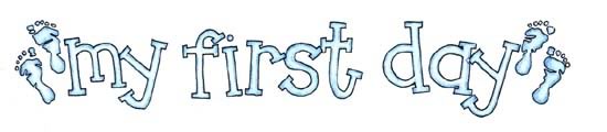My First Day (Boy) Topper / Cock A Doodle image 0