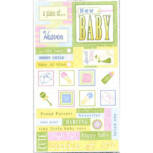 New Baby Cardstock Sticker - Carolees Creation image 0