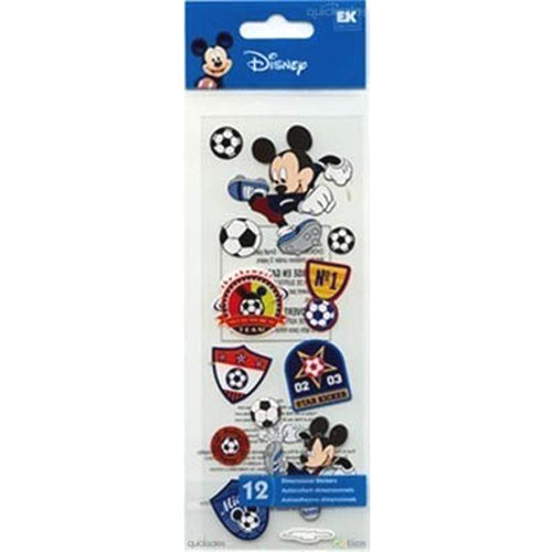 Mickey Soccer Dimensional Sticker Sheet from EK Success image 0