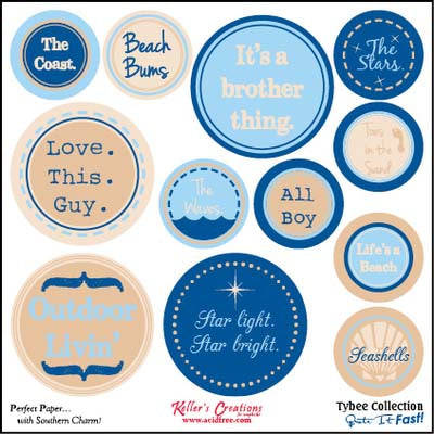 Tybee 6x6 Quote it Fast! Card / Keller Creations image 0