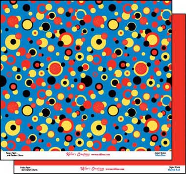 Super Dave Mini Dots/Marvel Red Double-Sided Paper / Keller Creations image 0
