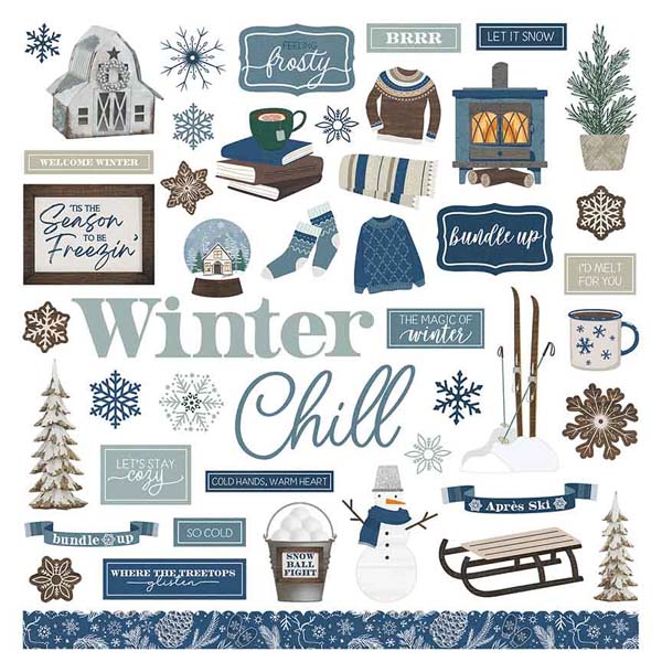 Winter Chalet Element Stickers - PhotoPlay image 0