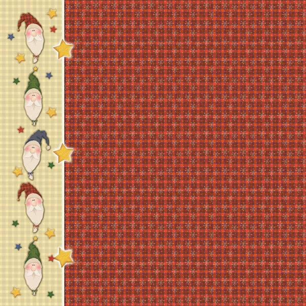 Santa Plaid Paper - Hot Off the Press image 0