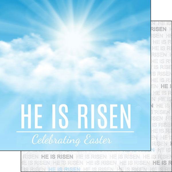 He is Risen Paper - Scrapbook Customs image 0