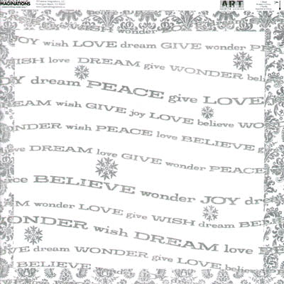 Radiance Words Foil Glitter Paper - Creative Imaginations image 0