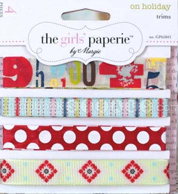 On Holiday Trim Card (4 trims) by Girls Paperie image 0