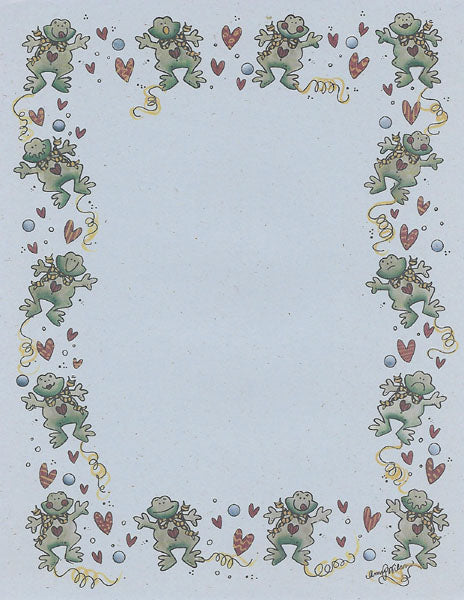 Happy Frogs 8 1/2 x 11 Paper image 0