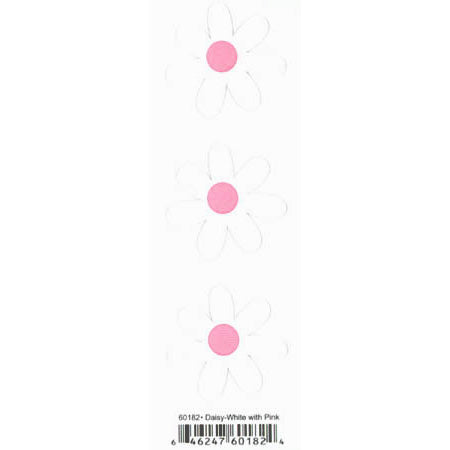 Duplicates Daisy White with Pink Sticker - Pebbles Inc. image 0