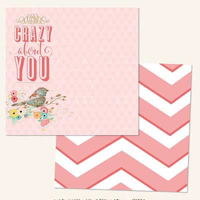 About You Glitter Double-Sided Paper/Just Sayin Collection - My Mind's Eye image 0