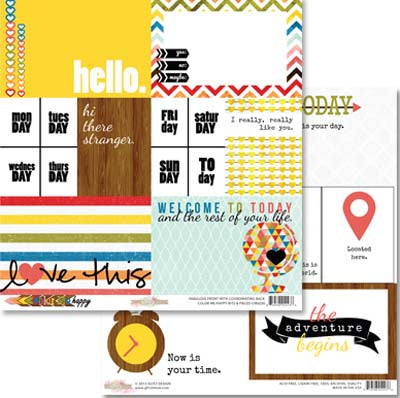 Color Me Happy/Bits & Pieces Double-Sided Paper - Glitz image 0