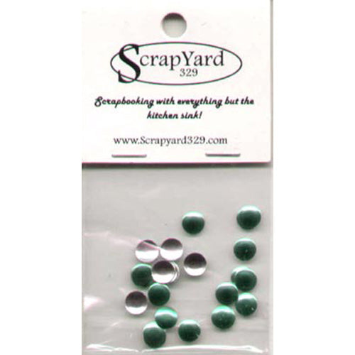 Small Green Circle Metal Embellishments / Scrap Yard 329 image 0