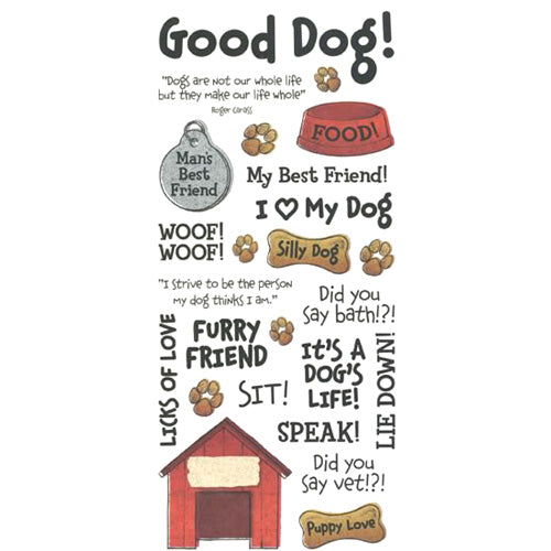 Dog Phrase Sticker, SandyLion image 0