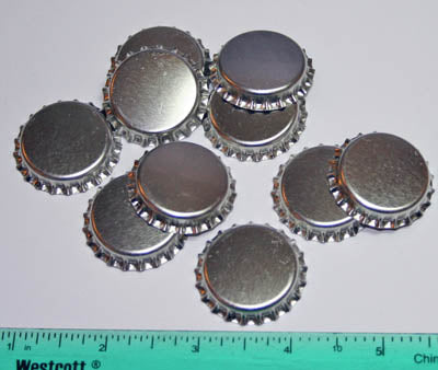 Silver Bottle Caps (10 pkg) - Boxer Scrapbook Productions image 0