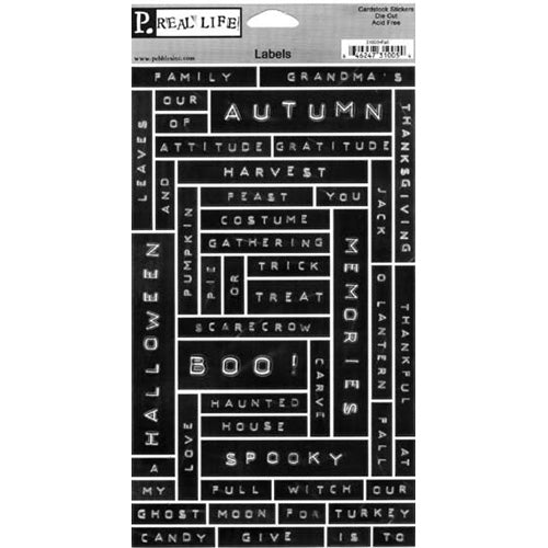 Fall Expressions Sticker Labels - Pebbles Inc. image 0