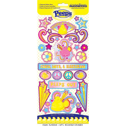 Peace Chipboard Stickers - by Creative Imaginations image 0