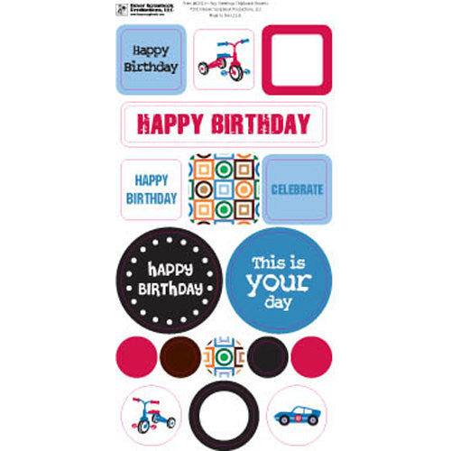 Guy Greetings Chipboard Accents - Boxer Scrapbook Prod. image 0