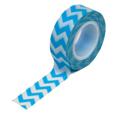 Blue Chevron Trendy/Washi Tape - Queen & Co image 0