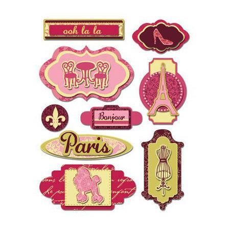 Samantha Walker Ooh LaLa Layered Stickers - Creative Imaginations image 0