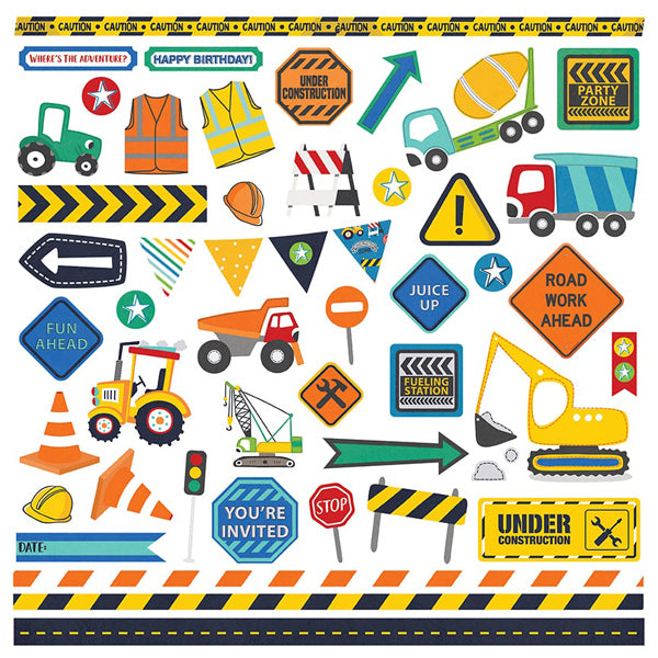 Little Builder 12 x 12 Element Sticker - PhotoPlay image 0