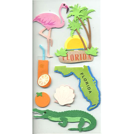 Florida 3-D Essentials Sticker, SandyLion image 0