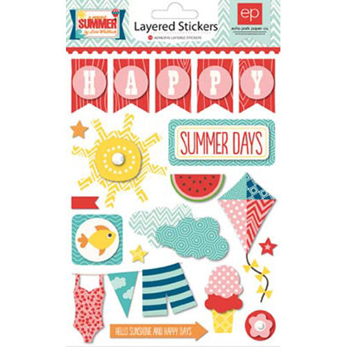 A Perfect Summer Layered Stickers - Echo Park image 0