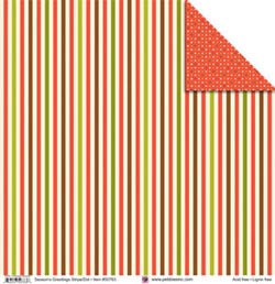 Season Greetings Stripe/Dot Paper - Pebbles Inc. image 0