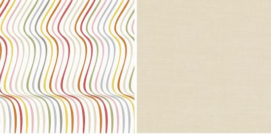 Wavy Stripes Double-Sided Paper/No Worries Collection- G.C.D. image 0