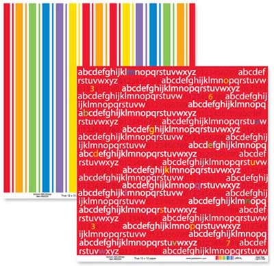School ABC/Stripe Paper - Pebbles Inc. image 0