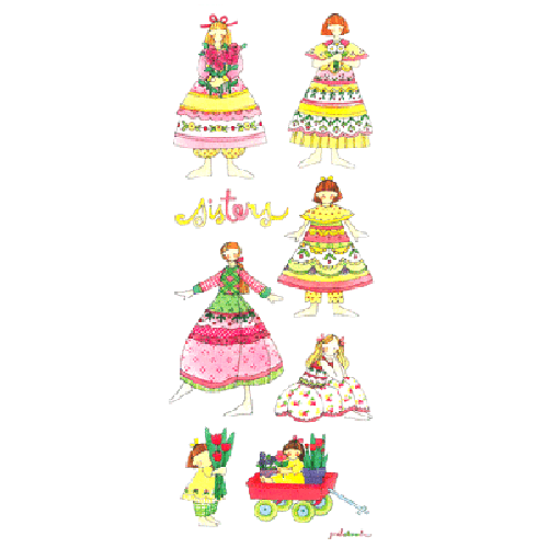 Sisters Sticker Sheet - PrintWorks image 0