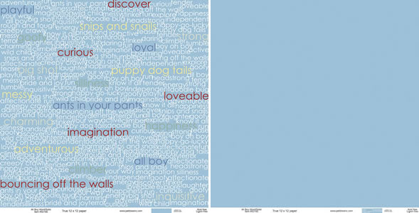 All Boy Word/Solid Paper - Pebbles Inc. image 0