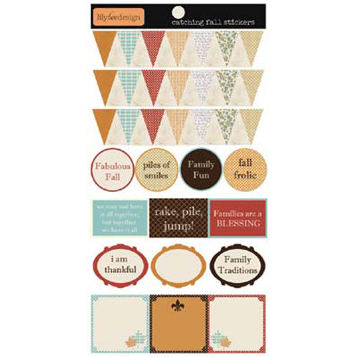 Catching Fall - Lily Bee Designs Cardstock Stickers image 0
