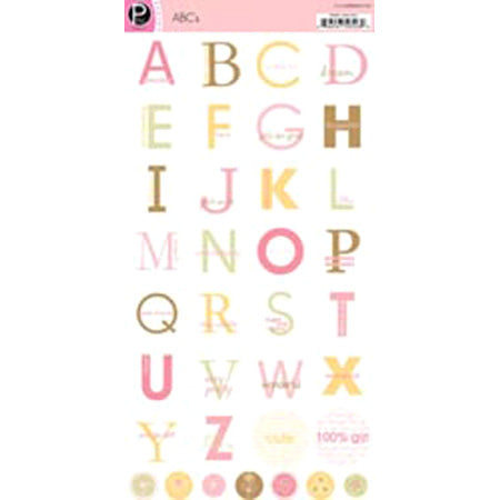 Girls Only ABC's Sticker - Pebbles Inc. image 0