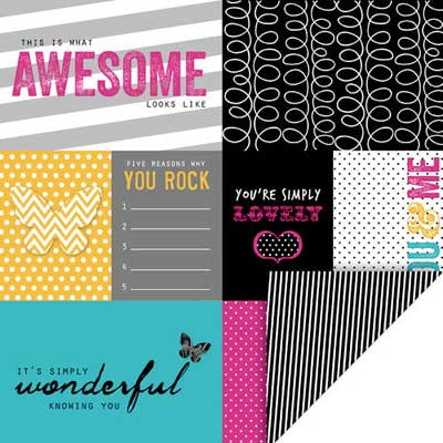 Mini Celebrations "Simply Lovely" Double-Sided Paper - KI Memories image 0