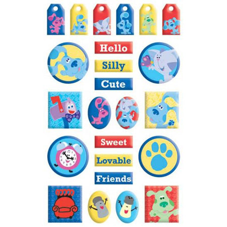 Blue's Clues Raised Sticker Gem, SandyLion image 0