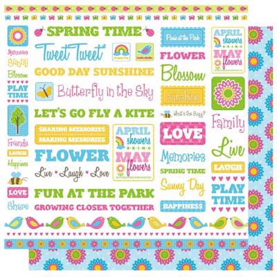 Jubilee Words Double-Sided Cardstock Paper with Glitter Accents - Best Creation Inc image 0