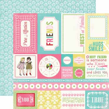 Forever Friends Cards Double-Sided Cardstock Paper/True Friends Collection - Carta Bella image 0