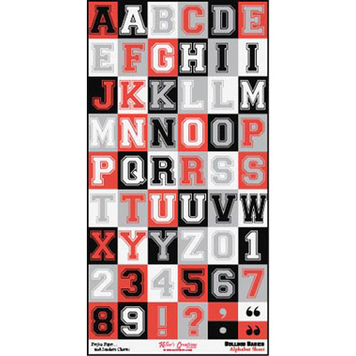 Bull Dog Cut Apart Cardstock Alphas / Keller Creations image 0