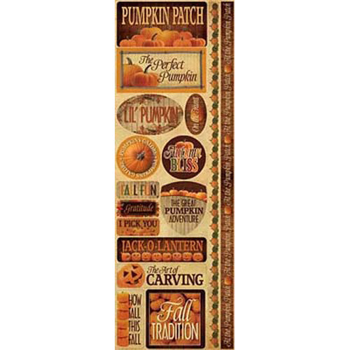 Pumpkin Patch Long Cardstock Sticker - Reminisce image 0