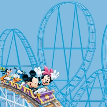 Mickey Roller Coaster Paper, SandyLion image 0
