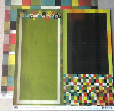 Hit the Beach/Hip to be Square Double-Sided Cardstock Paper, Scraptique Paper Designs image 0