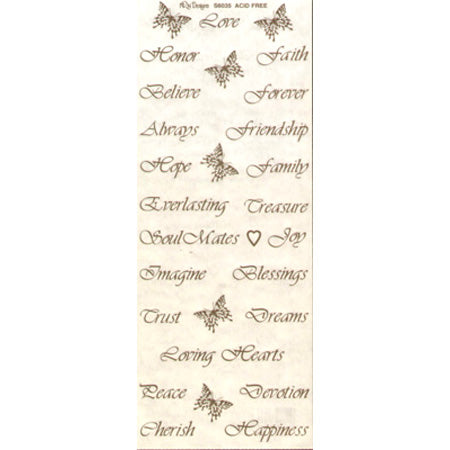 Inspiring Words Vellum Stickers by NRN Designs image 0