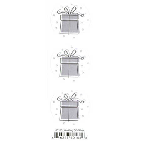 Duplicates Wedding Gift Silver Sticker - Pebbles Inc. image 0