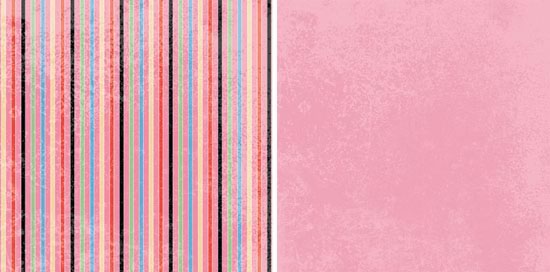 Cotton Candy Stripe Double-Sided Paper/Carnival Ride Collection - G.C.D. Studios image 0