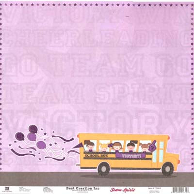 Team Spirit Victory Double-Sided Glitter Paper - Best Creation Inc image 0