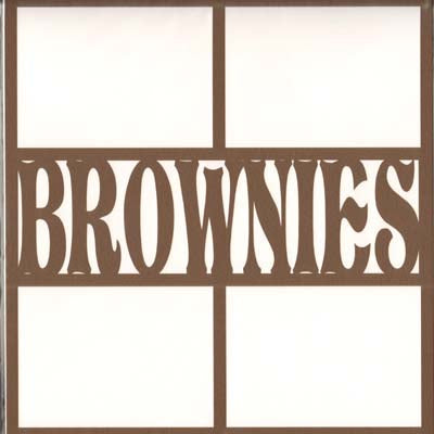 Brownie 2 Piece Laser Cut Overlay / Doo Dilly Designs image 0