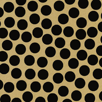 Black & Kraft Big Dot Paper - Canvas Corp image 0