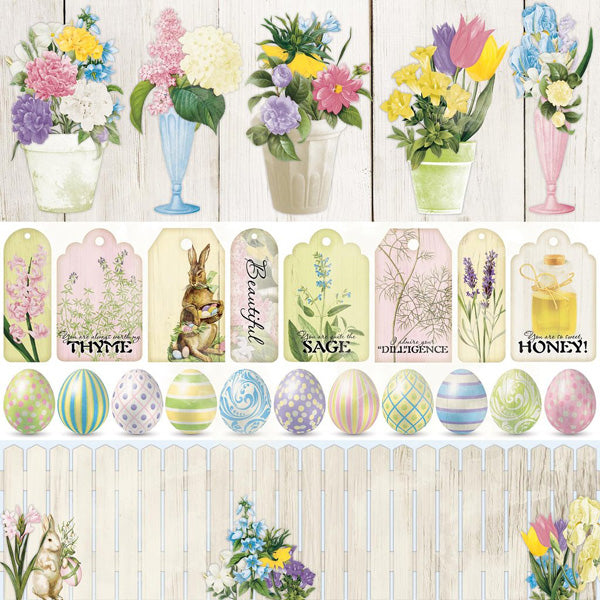 Bo Bunny Cottontail "Festive" Paper image 1