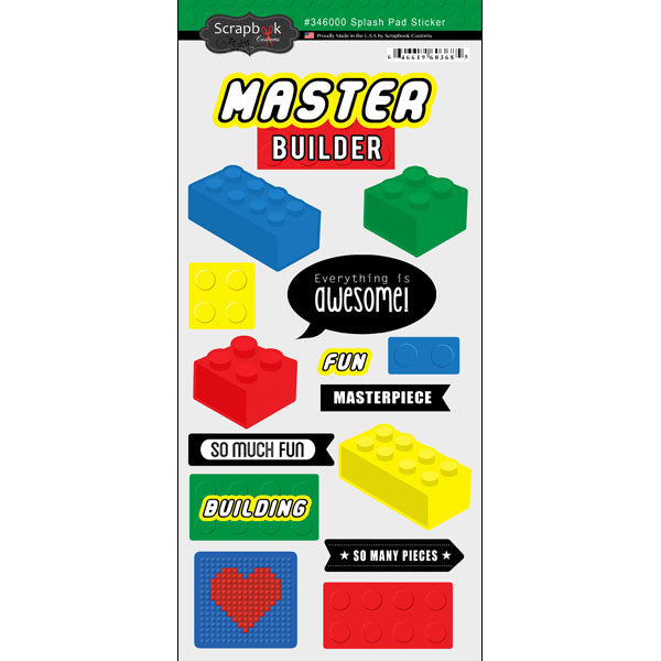 Building Blocks Sticker - Scrapbook Customs image 0