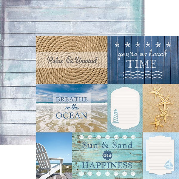 Beach Tags Double-Sided Paper - Paper House image 0