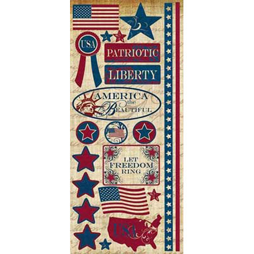 Liberty Cardstock Sticker - Creative Imaginations image 0